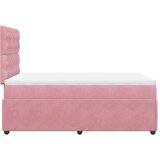 Box spring krevet s madracem ružičasti 120 x 200 cm baršunasti | shoptok.hr