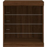  Komoda s LED svjetlima boja smeđeg hrasta 60,5x37x67 cm | shoptok.hr