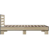  Okvir kreveta s uzglavljem Hrast sonoma 80 x 200 cm | shoptok.hr