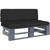 Maison Chic Vrtni srednji kavč - Zunanji kavč iz palet siva impregnirana borovina, (22041031) | Shoptok.si
