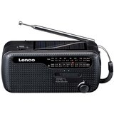 Oem Lenco, Ročni radio na sončno energijo z baterijo Model MCR-113, Črna, (5000250481) | Shoptok.si