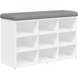  The Living Store Klop za čevlje bela 82x32x50 cm inženirski les - Klop Za Čevlje, (21448432) | Shoptok.si