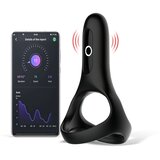 Magic Motion Vibracijski obroček Rise APP črn | Shoptok.si