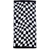 Catherine Lansfield Črno-bela bombažna brisača za na plažo 76x160 cm Checkerboard – | Shoptok.si