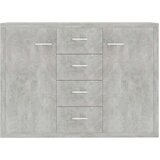  Komoda betonsko siva 88x30x65 cm iverna plošča, (20623006) | Shoptok.si