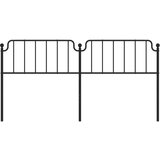  Metalno uzglavlje crno 193 cm | shoptok.hr