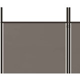Sobna Paravan 4-delni antracitna 698x180 cm blago, (20595087) | Shoptok.si