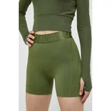 P.E Nation Kratke hlače za vadbo Backcheck zelena barva
