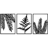 Wallity Zidna dekoracija Yakomoz, 118x50 cm, 1.2mm, Crna Cene
