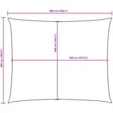  Jedro protiv sunca od tkanine Oxford pravokutno 5 x 6 m žuto | shoptok.hr