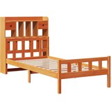Krevet s regalom za knjige bez madraca 75 x 190 cm od borovine | shoptok.hr