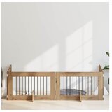 vidaXL Preklopna vrata za pse s postoljem 4 kom. Hrast artisan 401 cm - Hrast artisan 100 x 60 cm 4 | shoptok.hr