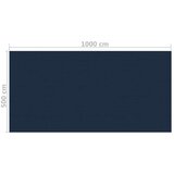 In Plutajući PE solarni pokrov za bazen 1000 x 500 cm crno-plavi | shoptok.hr