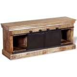 TV Ormarić s 2 Klizna Vrata Masivno Mango Drvo 110x30x45 cm | shoptok.hr