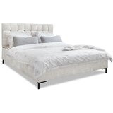 Miuform Krem tapecirani bračni krevet s podnicom 180x200 cm Eve – | shoptok.hr