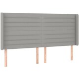 Maison Chic vzglavna omarica - nočna omarica - posteljna omarica z ušesi svetlo sivo 203x16x118/128 cm blago, (21707945) Cene