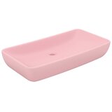  Luksuzni pravokutni umivaonik mat ružičasti 71x38 cm keramički | Eponuda.com