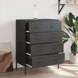 VidaXL Komoda crna 68 x 39 x 89 cm čelična Slike