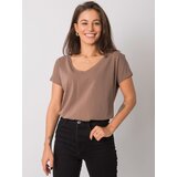 BASIC Feel Good T-shirt-RV-TS-4832.11P-brown | Shoptok.si