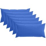  Jastuk s jastukom HEERLEN 6 kom. Kraljevsko plava Poliester - Kraljevski plava 40 x 80 cm 6 | shoptok.hr