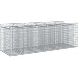  Gabionski uzdignuti krevet 3 pcs Srebrna | shoptok.hr