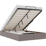 vidaXL Otomanski posteljni okvir brez vzmetnice taupe 120x200 cm blago | Shoptok.si