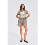 Marisse Loose Olive Shorts | Shoptok.si