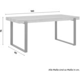 Bessagi Home jedilna miza mila, hrast | Shoptok.si