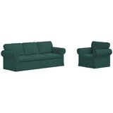  Set sofe 2 pcs Tamnozelena 215 x 82 x 80 cm tkanina | shoptok.hr