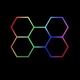  Hexagon LED tube 5 heads RGB 12V 410mm 24pcs u
