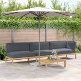  Set sofe s jastukom 4 pcs Antracit Čvrsto drvo akacije | shoptok.hr