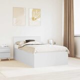  Krevetna konstrukcija Bijelo 135 x 190 cm Konstruirano drvo | shoptok.hr