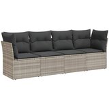  4-dijelni set vrtnih sofa s jastucima svijetlosivi poliratan | shoptok.hr