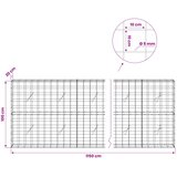  Gabion s žicom debljine 5 mm i mrežom 10x10 cm 1150x20x100 cm | shoptok.hr