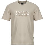 Jack & Jones Majice s kratkimi rokavi JCOFUSION JJ BRANDING Bež Cene