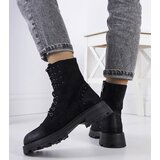 Gemre Black eco-suede ankle boots Polperro | ePonuda.com