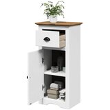 Maison Chic Kopalniška omarica - Kopalniški kabinet "BODO" Bela in rjava 44x30x90 cm, (21794941) | Shoptok.si