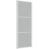  Unutarnja vrata 76 x 201,5 cm bijela od mat stakla i aluminija | shoptok.hr