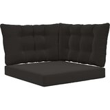 vidaXL Zunanja blazina za kavč 3 pcs Črna Poliester, (5000232283) Cene