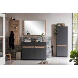 MID.YOU Komoda Cosmo, Antracit, Barva Hrasta | Shoptok.si