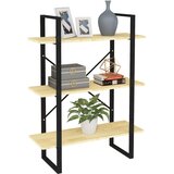 Ormarić za knjige s 3 razine 80 x 30 x 105 cm masivna borovina | shoptok.hr