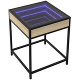  Noćni ormarić s beskonačnim LED boja hrasta 40 x 40 x 51 cm | shoptok.hr