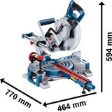 Bosch Professional GCM 18V-216 D solo akumulatorska čelilna in zajeralna žaga brezkrtačni\, brez akumulatorja\, brez polnilca 216 mm 30 mm, (21343835) | Shoptok.si