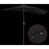  Vrtni suncobran Crna 294 x 150 x 223 cm Poliester i čelik | shoptok.hr