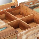 vidaXL Toaletni stolić s ogledalom 112x45x76 cm od obnovljenog drva | shoptok.hr