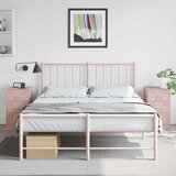  Noćni ormarići 2 kom ružičasti 34,5 x 39 x 62 cm čelični | shoptok.hr