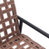  Vrtna Klupa Crna 113x79x75 cm Poli Ratan | shoptok.hr