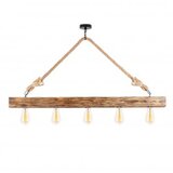 Opviq Vislica EREBOS 1, drvo, 100 x 7cm, visina 53 cm, 5 x E27 40 W, Erebos - 106-AV | shoptok.hr
