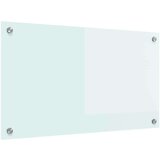 vidaXL Zaščita za kuhinjo Bela 70 x 40 x 0.8 cm kaljeno steklo | Shoptok.si