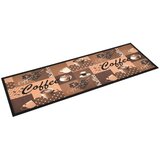 vidaXL kuhinjski tepih s uzorkom kave perivi smeđi 45 x 150 cm | shoptok.hr